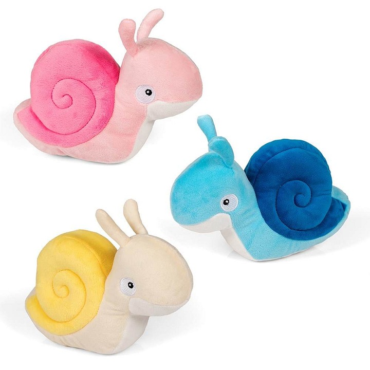 Alltoys puha csiga plüss játék, 20 cm, többszínű, 1 darab