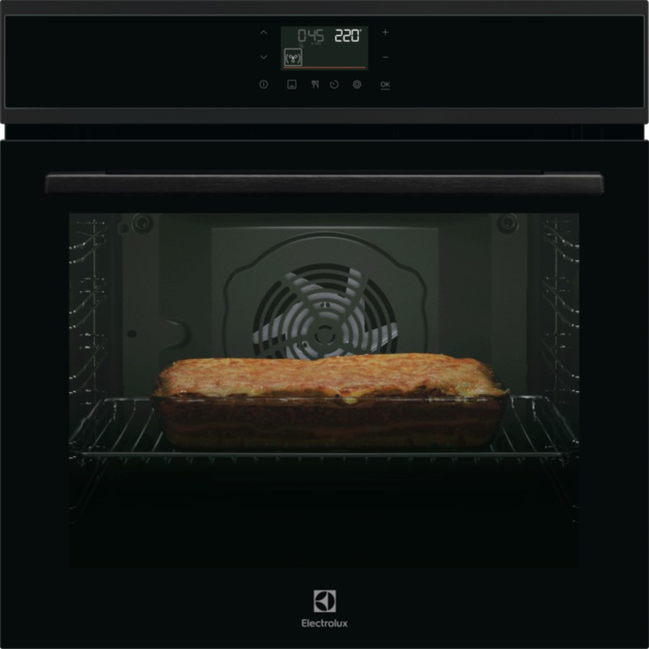 Cuptor incorporabil Electrolux EOF7H36H, electric, 72 l , clasa A, Sticla neagra cu insertie metalica