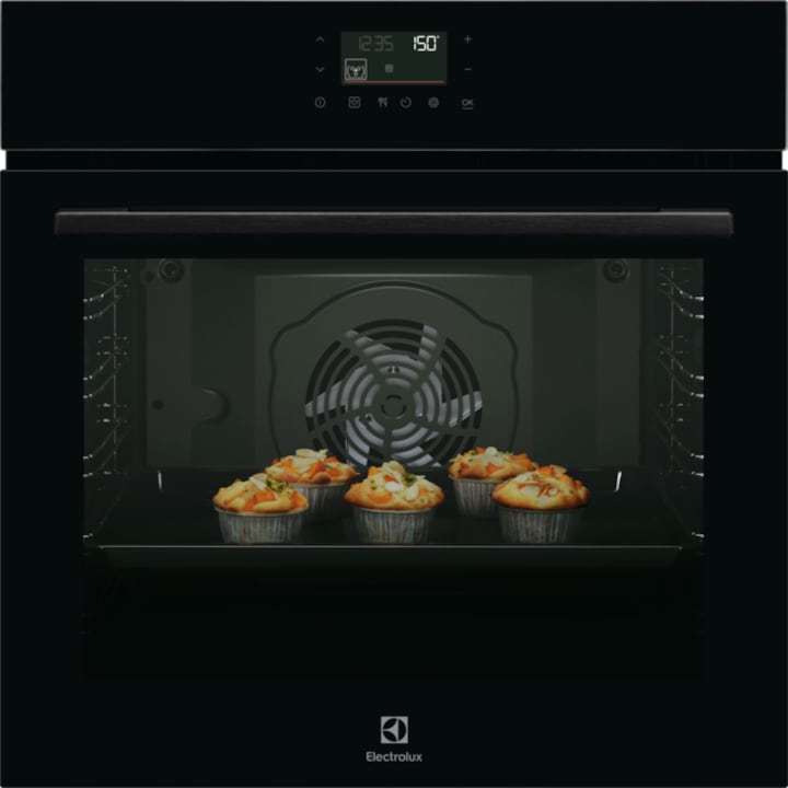 Cuptor incorporabil Electrolux LOD7P86Z, electric, curatare pirolitica, 72 l , clasa A, Sticla neagra