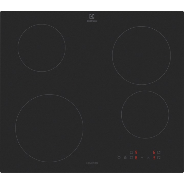 Plita incorpolabila Electrolux LIB60420CL, inductie, 4 zone de gatit , 60 cm, Negru mat