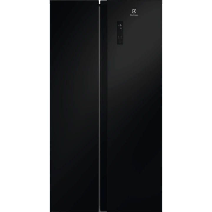 Side by side Electrolux EAT6ME53E0, 530 l, clasa E, 1.77 m, Sticla neagra
