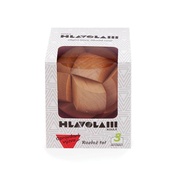 Дървен пъзел Alltoys, сферична форма, средно ниво, 10x10x10см
