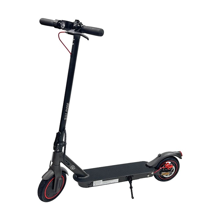 ELJET Falcon elektromos roller, összecsukható, 350 W motor, 36V 6Ah akkumulátor, 15-18 km hatótáv, max. 25 km/h sebesség, 8,5'' pneumatikus kerekek, 13 kg súly, fekete, 1 db