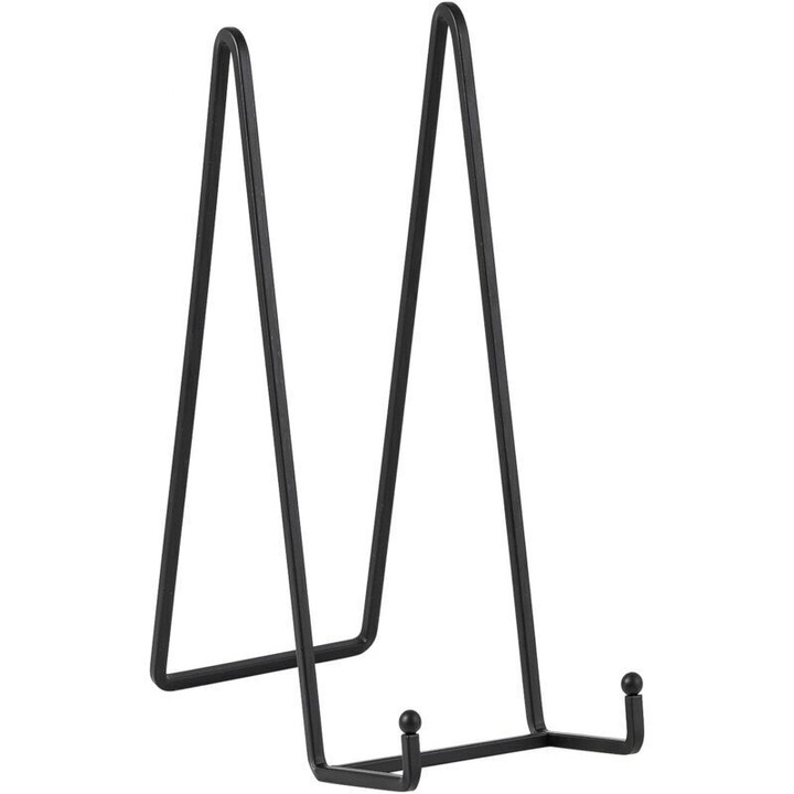 Fém tányértartó nagy tányérokhoz, 2 darabos szett, fekete, 30 cm