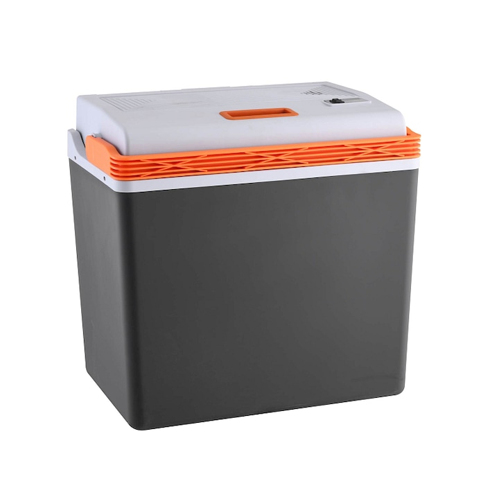 Frigider portabil GUZZANTI GZ 30A termolectric cu functie incalzire si racire pana la 18°C sub temperatura ambientala, 30 l, Multicolor, alimentare 12V/220-240V