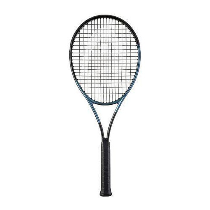 Head, графитна тенис ракета с Graphene, Auxetic 2.0, Flex Groove, Elliptical Beam, GRAVITY MP 2025, черен/син, 27 инча, G3, 295 гр, 100 инча2