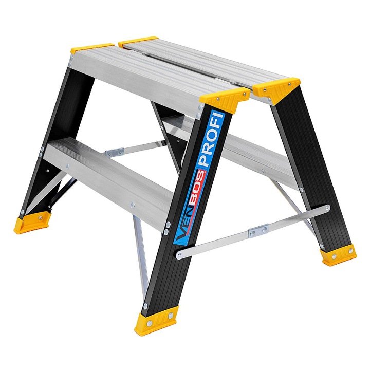 Scarita VENBOS Profi Max 5302, din aluminiu eloxat, dubla 2x2 cu trepte late antiderapante, Multicolor, 1 buc
