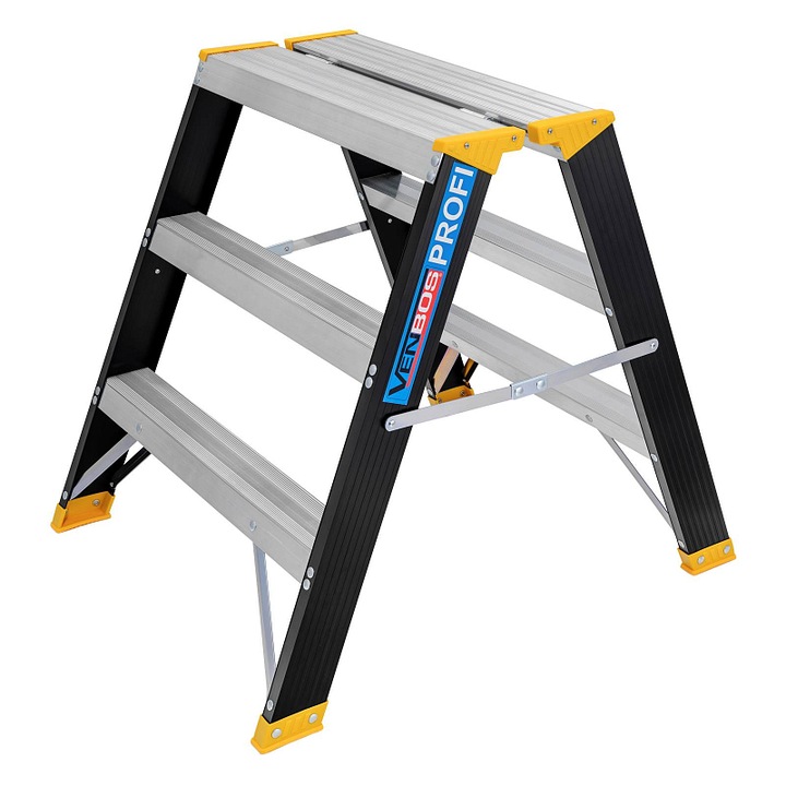 Scara profesionala dubla VENBOS 2x3, aluminiu, 224x70x85cm, 7.9kg, 150kg capacitate