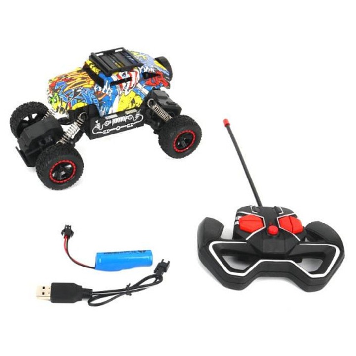 Alltoys RC autó 1:18, 15 km/h sebesség, világítás, 6 modell, többszínű