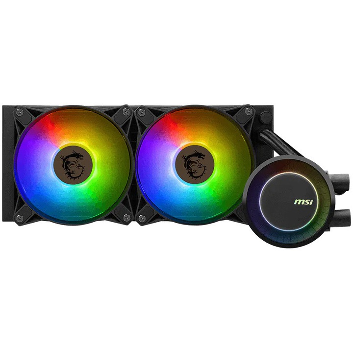 Cooler, Enermax, Aquafusion, ADV 240 RGB, 500-2000rpm, 330W, LGA1700/AMD AM5, Alb