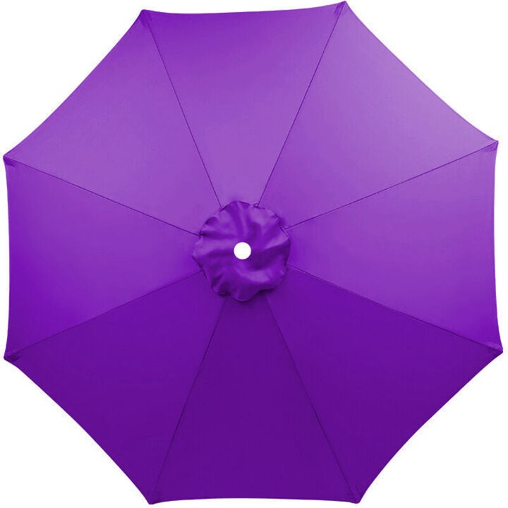 Husa pentru parasol, husa de schimb, poliester dublu strat, impermeabila, rezistenta la UV, 3 m, 8 spite, mov, 1 buc.