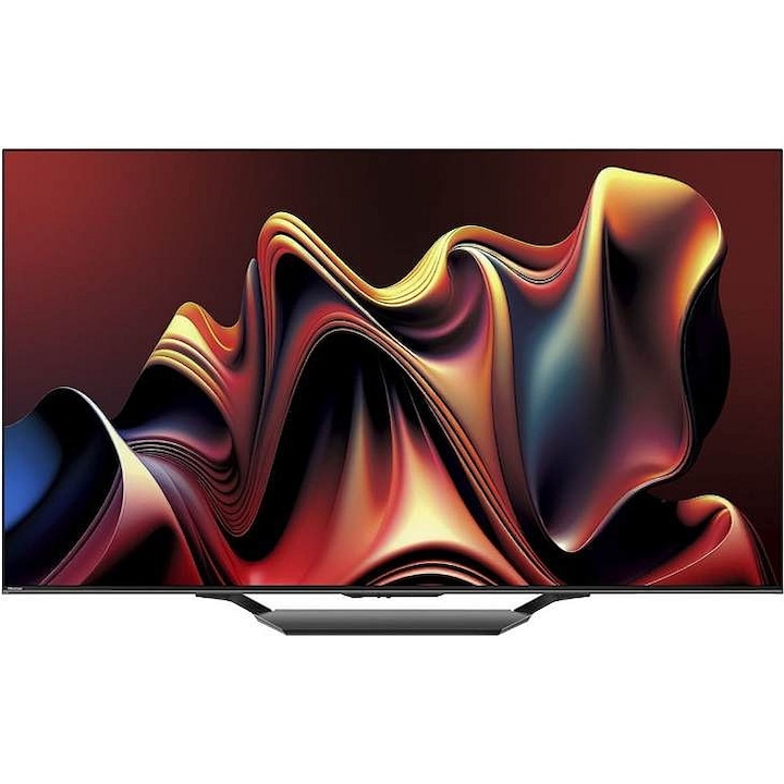 Телевизор Hisense 55U72NQ Mini LED 139 см (55), UHD 4K 3840×2160 144Hz, Quantum Dot, локално затъмняване 240 зони, Dolby Vision IQ и Dolby Atmos, HDR10+/HLG, 900 нита, 40W (2.1CH), Черен, Клас G