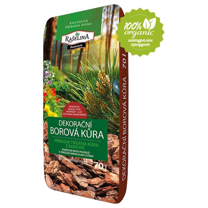 Scoarță de pin - decorativă 70l RASELINA