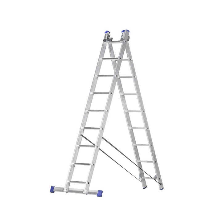 Scara aluminiu ELKOP 2 piese 2,43x3,99m 150kg