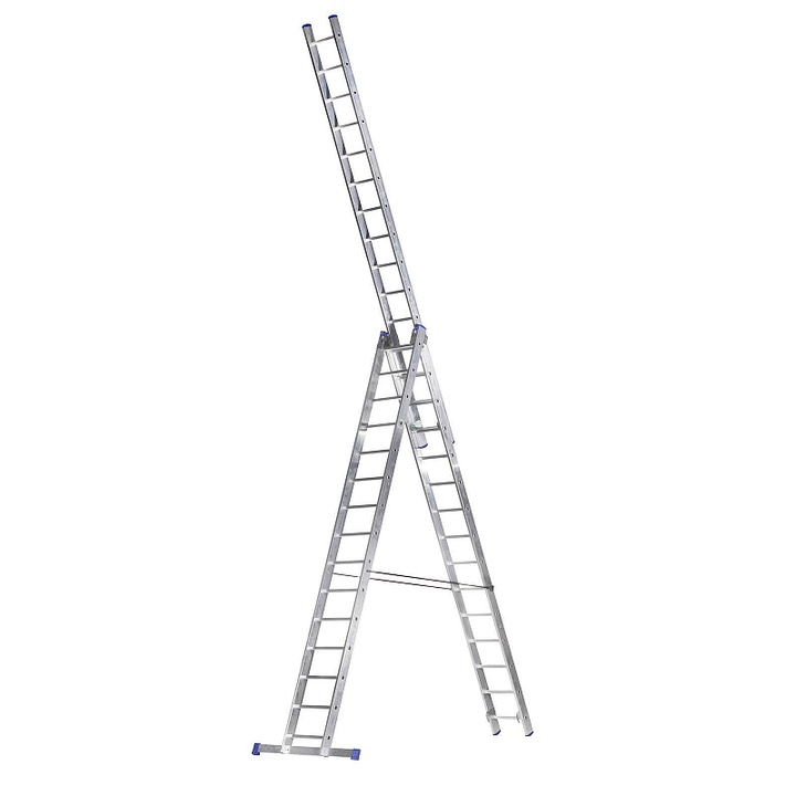 Scara aluminiu ELKOP 3 sectiuni 15 trepte 4,05x9,77m 150kg