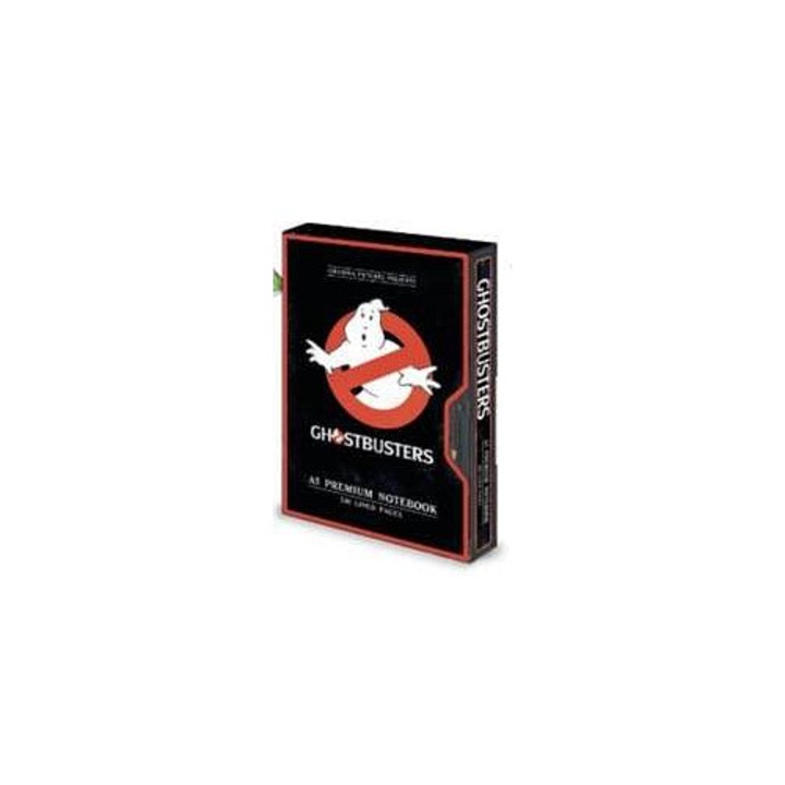 Бележник A5 PYRAMID Ghostbusters VHS, премиум, на редове, с комплект стикери, черен, 1 бр