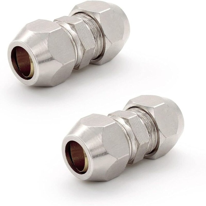 8mm-es gyorscsatlakozó szerelvény, nikkelezett, hőmérséklet- és nyomásálló