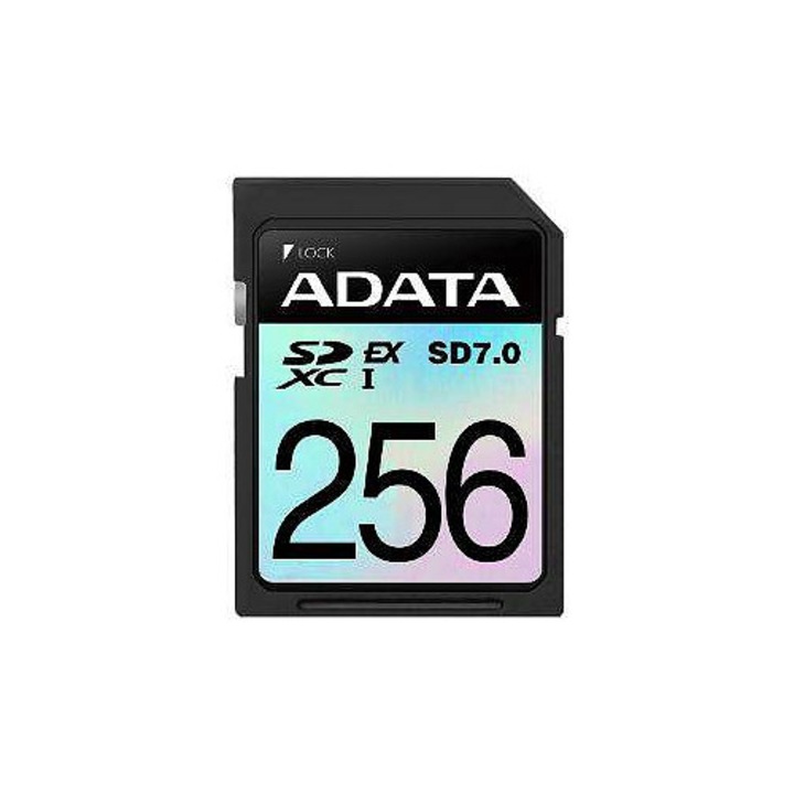 Card SDXC Adata Premier Express, 256GB, U3, citire 800 MB/s, scriere 700 MB/s, V30, negru