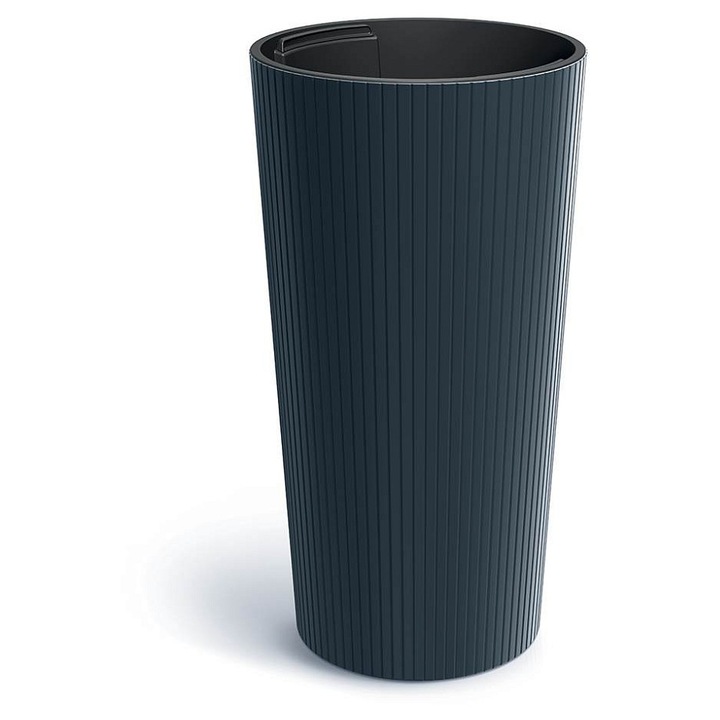 Prosperplast Lamia Slim antracit virágcserép 25x48cm 15.5L szett 5 db