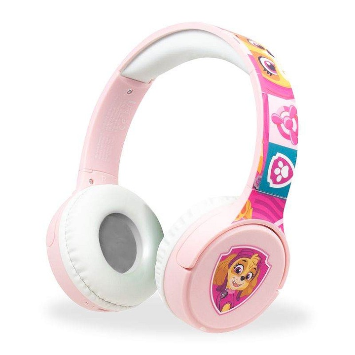 Forever EMX-010146 Bluetooth fejhallgató, könnyű, rózsaszín, állítható, 20 óra, USB-C