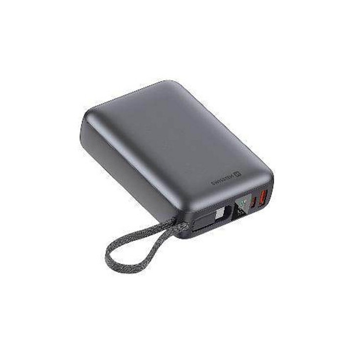 Swissten Powerbank 20000mAh fekete 10.2x7.1x2.9cm