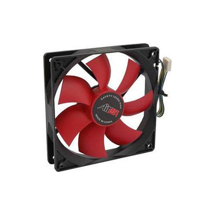 PC ventilátor Airen RedWings120, csendes, piros-fekete, 120x120x25mm
