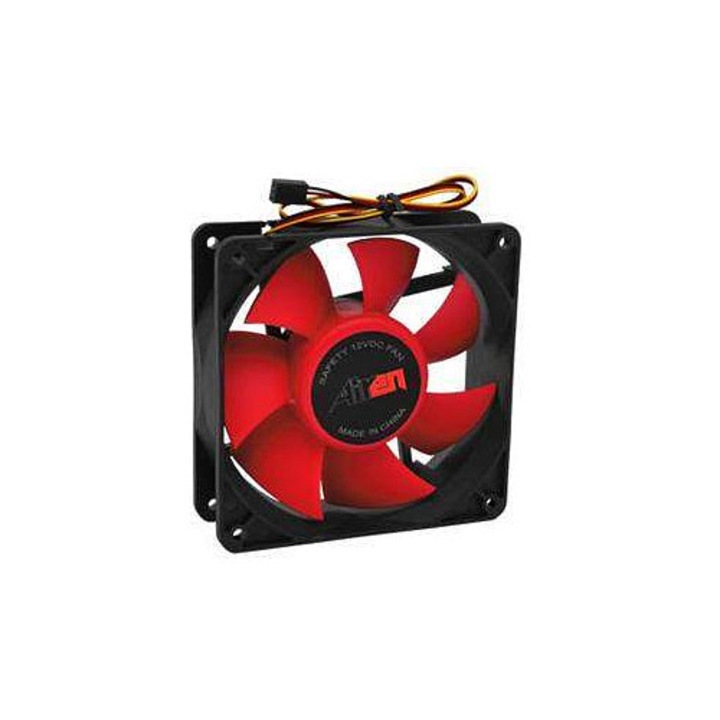 Ventilátor PC Airen RedWings120H piros-fekete 120x120x38mm csendes