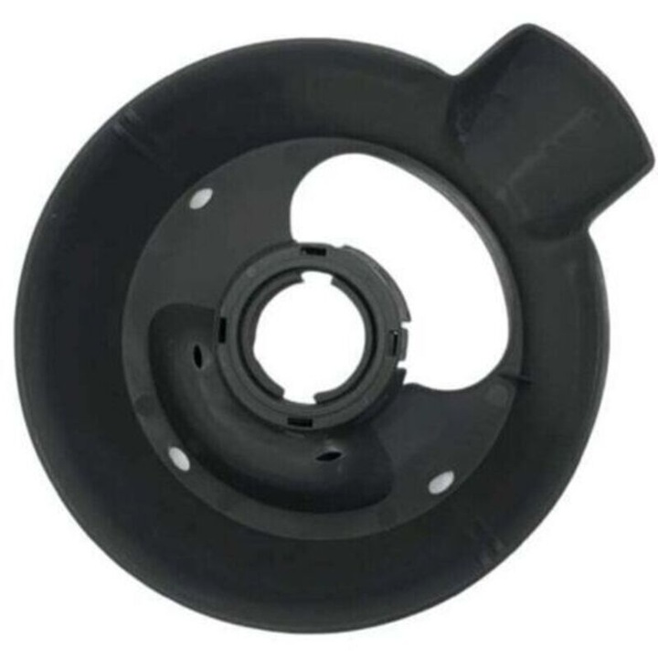 Suport bol pentru robot de bucatarie, suport cupa compatibil cu Thermomix TM31, din plastic alimentar rezistent la caldura, lavabil in masina de spalat vase, gri inchis, 163x135x43 mm