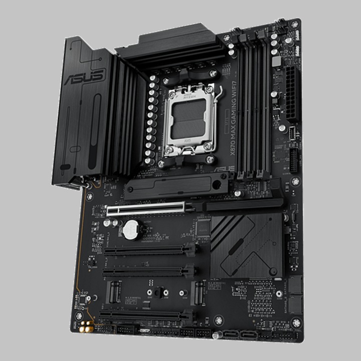 Дънна платка Asus X870 MAX Gaming WiFi, ATX, DDR5, черна, 30.5x24.4см