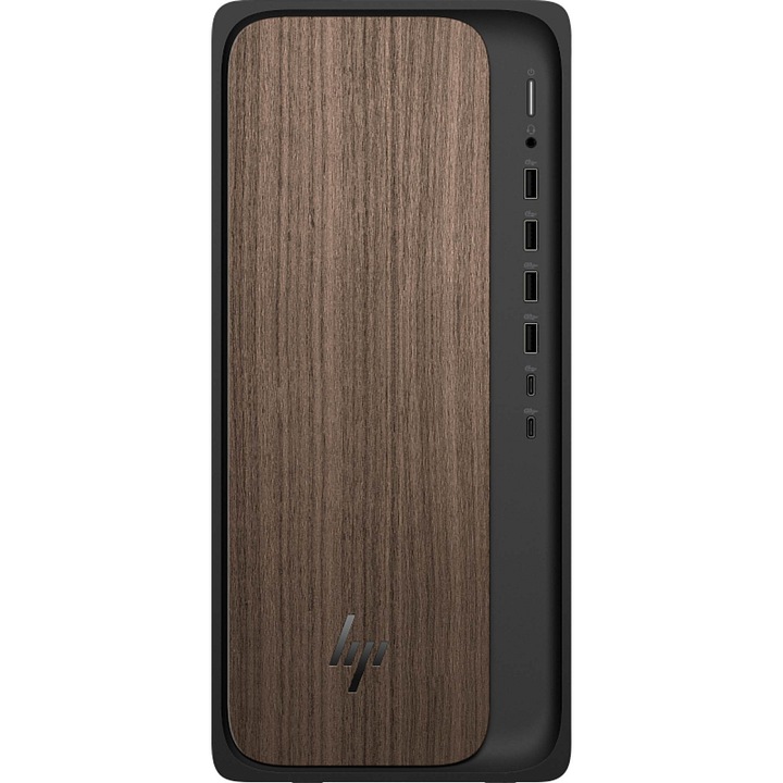PC HP OmniDesk AI M03-0055nc, cu procesor Intel Core Ultra 7 265, 16GB DDR5, SSD 512GB PCIe Gen4, FreeDOS, maro/negru