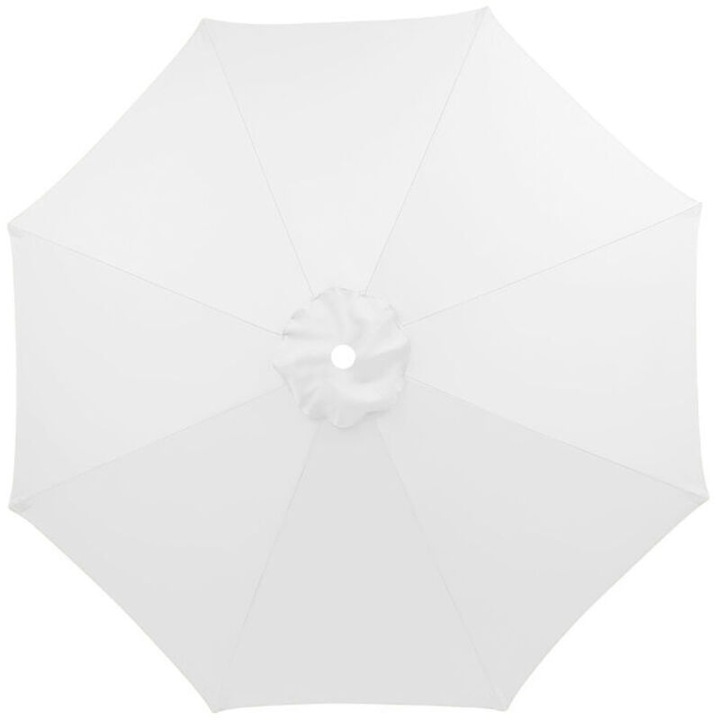 Husa parasol 3m 8 spite poliester dublu strat alb impermeabil UV