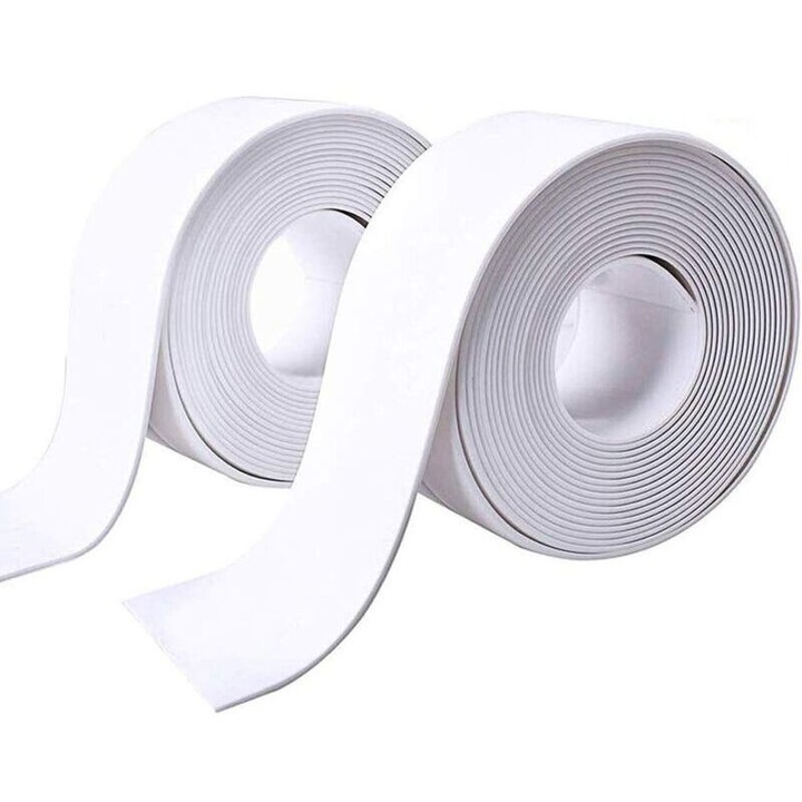 Banda etansare autoadeziva, alb, 38mmx3.2m, set 2 bucati