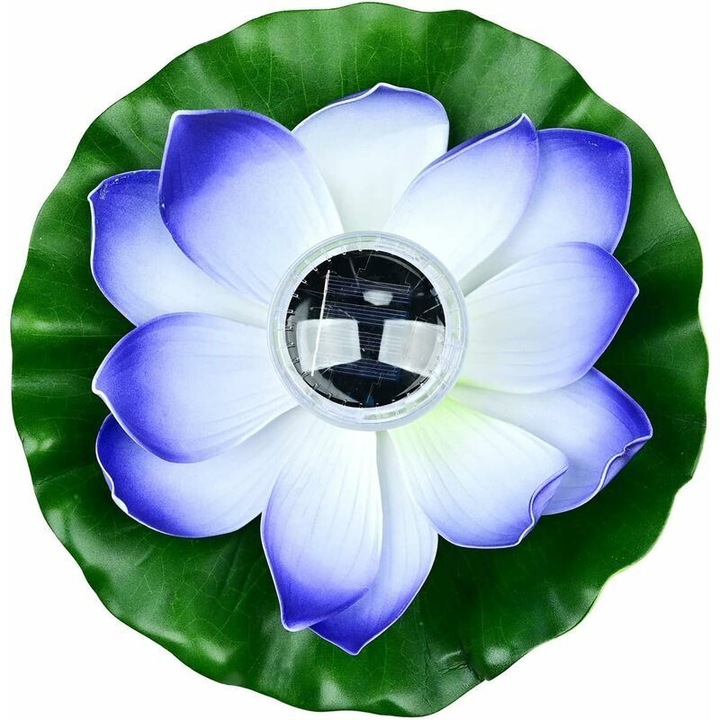 Lampa solara plutitoare lotus, multicolor, 20x20cm