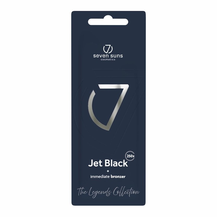 Crema pentru bronzare la solar 7suns Jet Black, Bronzant imediat Iconic, 15 ml