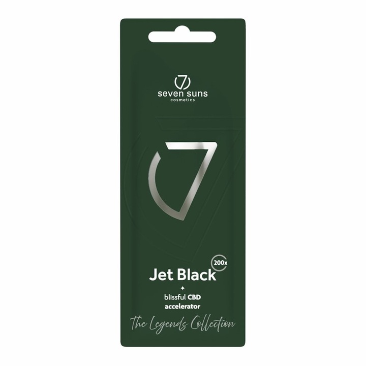 Accelerator de bronzare pentru solar 7suns Jet Black, pentru o piele perfect hidratata si radianta, 15 ml