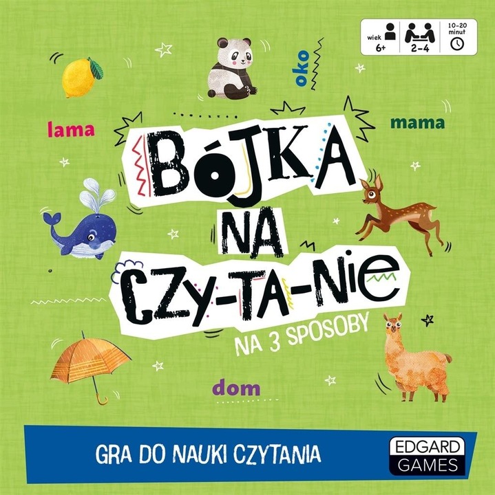 Edgard Games Bojka oktató játék olvasáshoz, többszínű