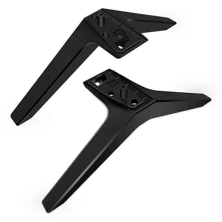 Suport picioare TV inlocuire pentru LG 50-55 inch, compatibil 50UK/55UK/50UM/55UM (modele AAN76411745, AAN76411746, AAN76411793), ABS, fara gaurire, suport pana la 80 lbs, Negru, 2 buc