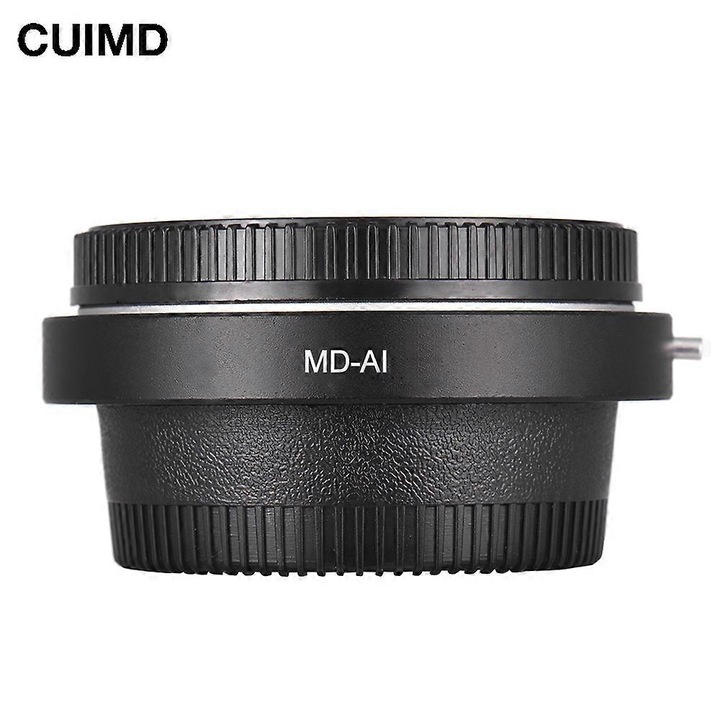 Адаптерен пръстен за обектив Minolta MD MC към Nikon AI F с оптична леща
