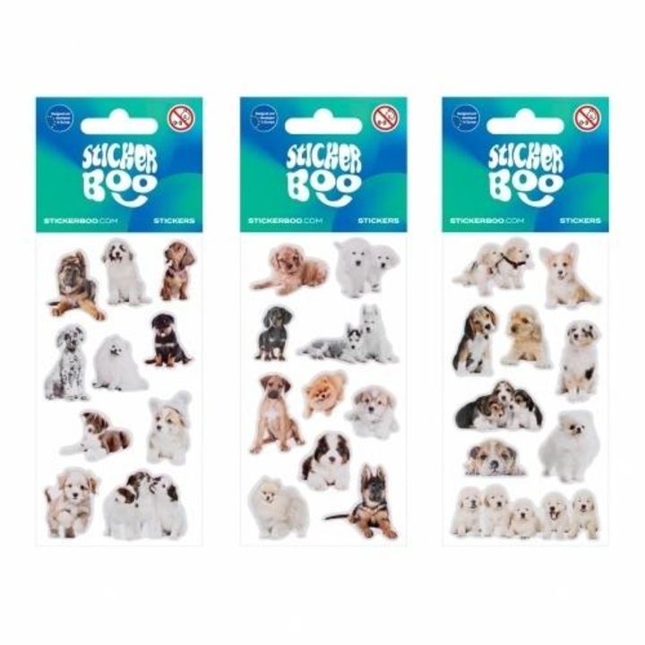 Stickere decorative Sticker Boo, set 3 variante, multicolor, 12x6cm