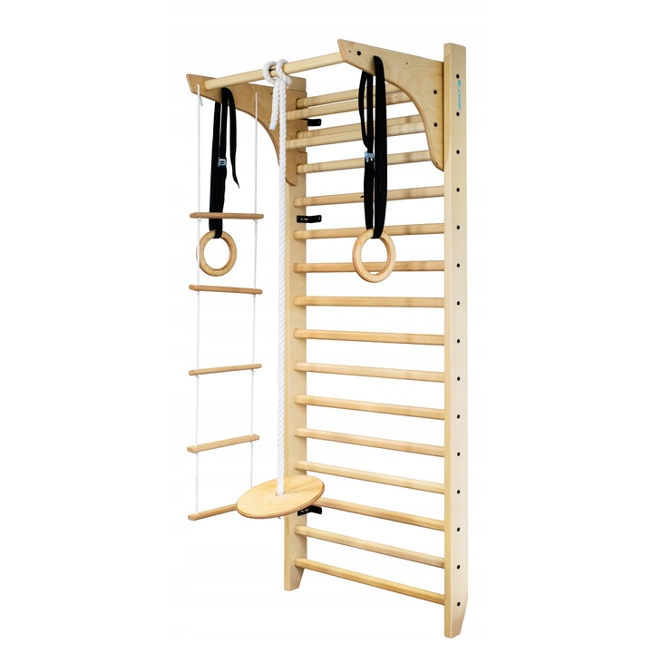 Scara de reabilitare din fag pentru exercitii fitness acasa, 200cm