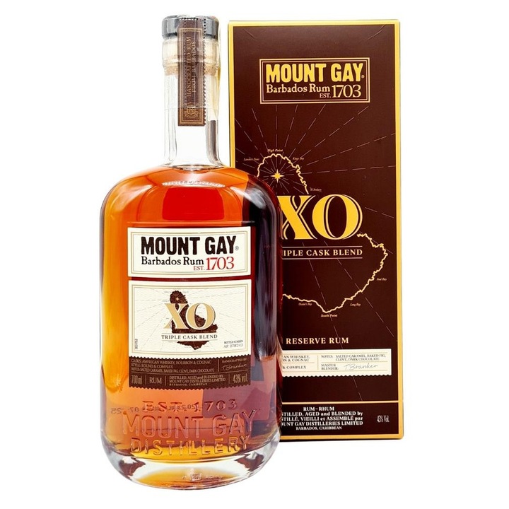 Rom Mount Gay XO Triple Cask, 43%, 0.7L