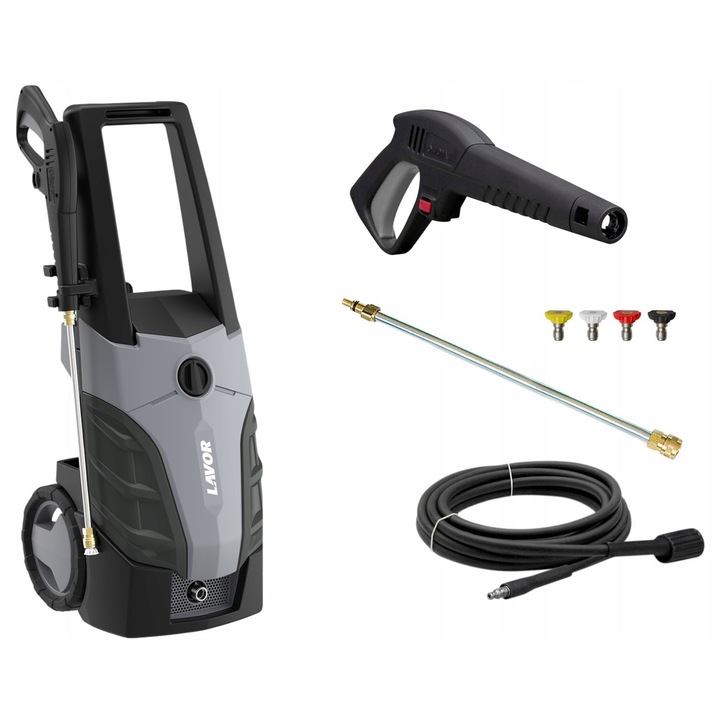 Aparat de spalat cu presiune Lavor Shadow 26, 2600 W, motor inductiv, presiune 170 bar, gri, 1 buc