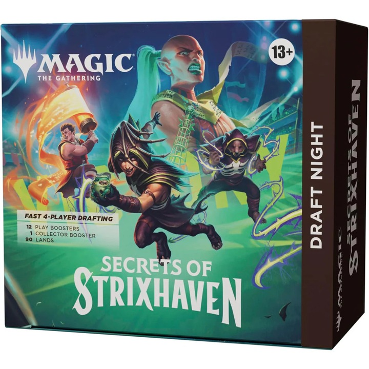 Magic: The Gathering, Wizards of the Coast, Разширение, 12 Play Booster опаковки, 1 Collector Booster опаковка, за възрастни