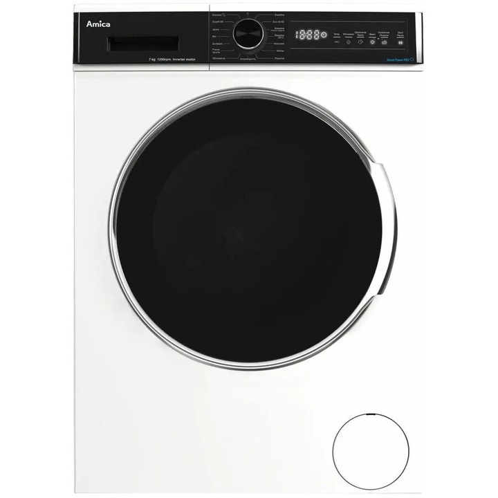 Masina de spalat AMICA WA3S712BLiSHB, 1200 RPM, 7 kg, Alb