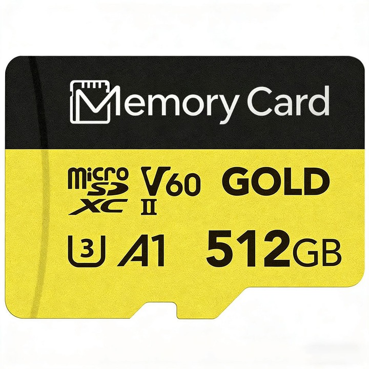 Card microSDXC 4K Camera Extreme, 512GB, UHS-I U3 A1, Clasa 10, citire pana la 100 MB/s, scriere pana la 60 MB/s, cu adaptor SD, rezistent waterproof/shockproof, negru/maro
