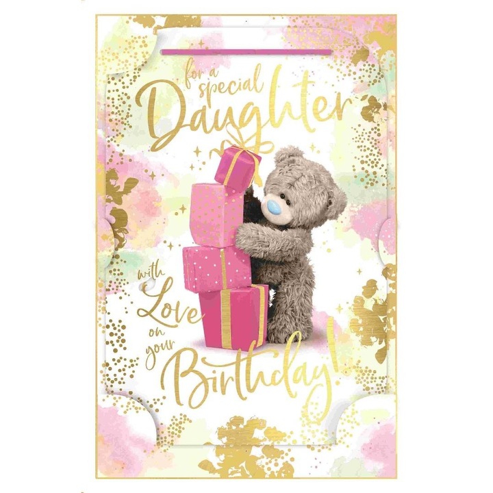 Felicitare holografica 3D Carte Blanche multicolor 0x17x24cm