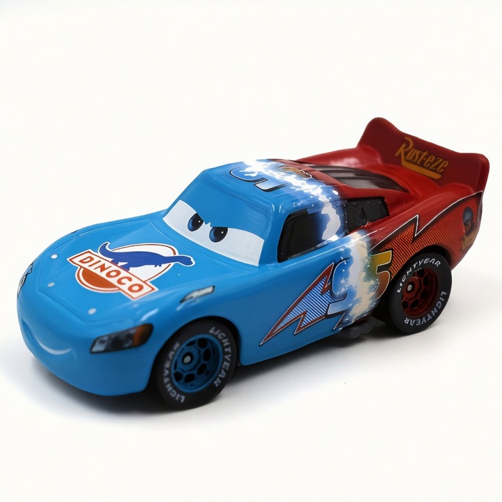 Fém kisautó Loveland Disney Pixar Cars Villám McQueen, öntött cink ötvözet, 1:55 méretarány, Többszínű, 1 x kisautó