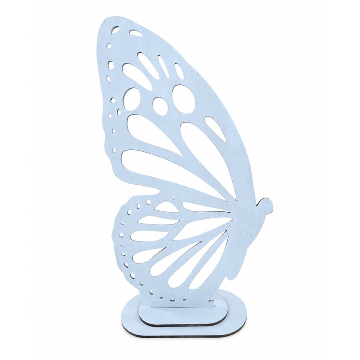 Decoratiune fluture 90 cm albastru deschis