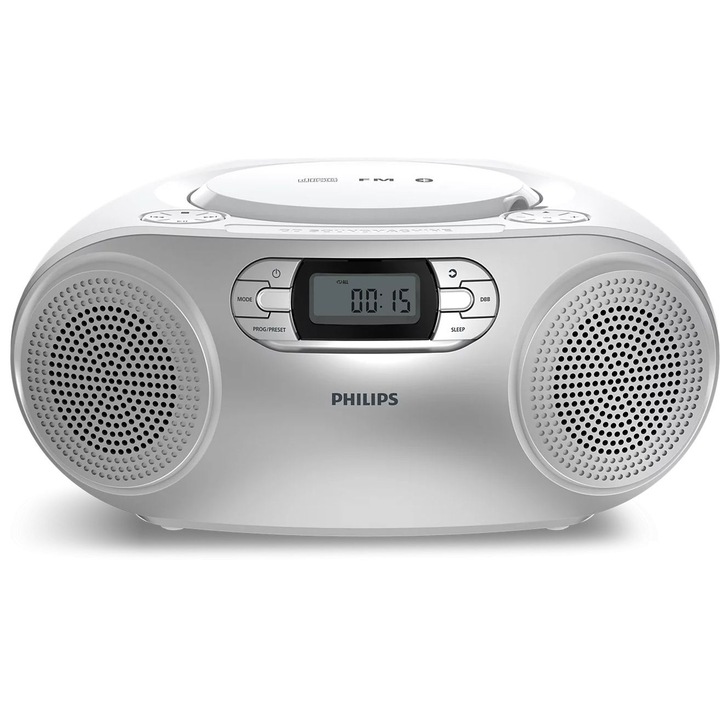 Philips TAZ2000 CD rádiómagnó, Ezüst, 6 W