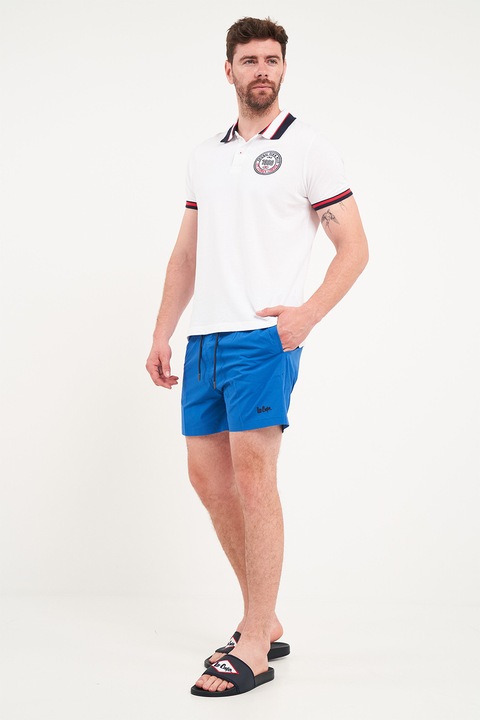 TIMEOUT, Pantaloni scurti de baie cu snur, Albastru royal